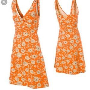 PATAGONIA Margot Dress Orange Floral hiking